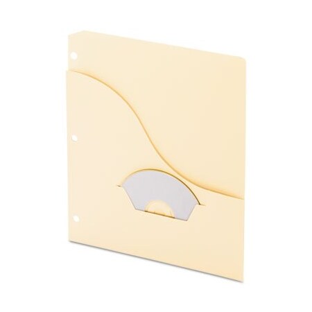 Tops Business Forms Pendaflex, POCKET PROJECT FOLDERS, 3-HOLE PUNCHED, LETTER SIZE, MANILA, 15PK 31870